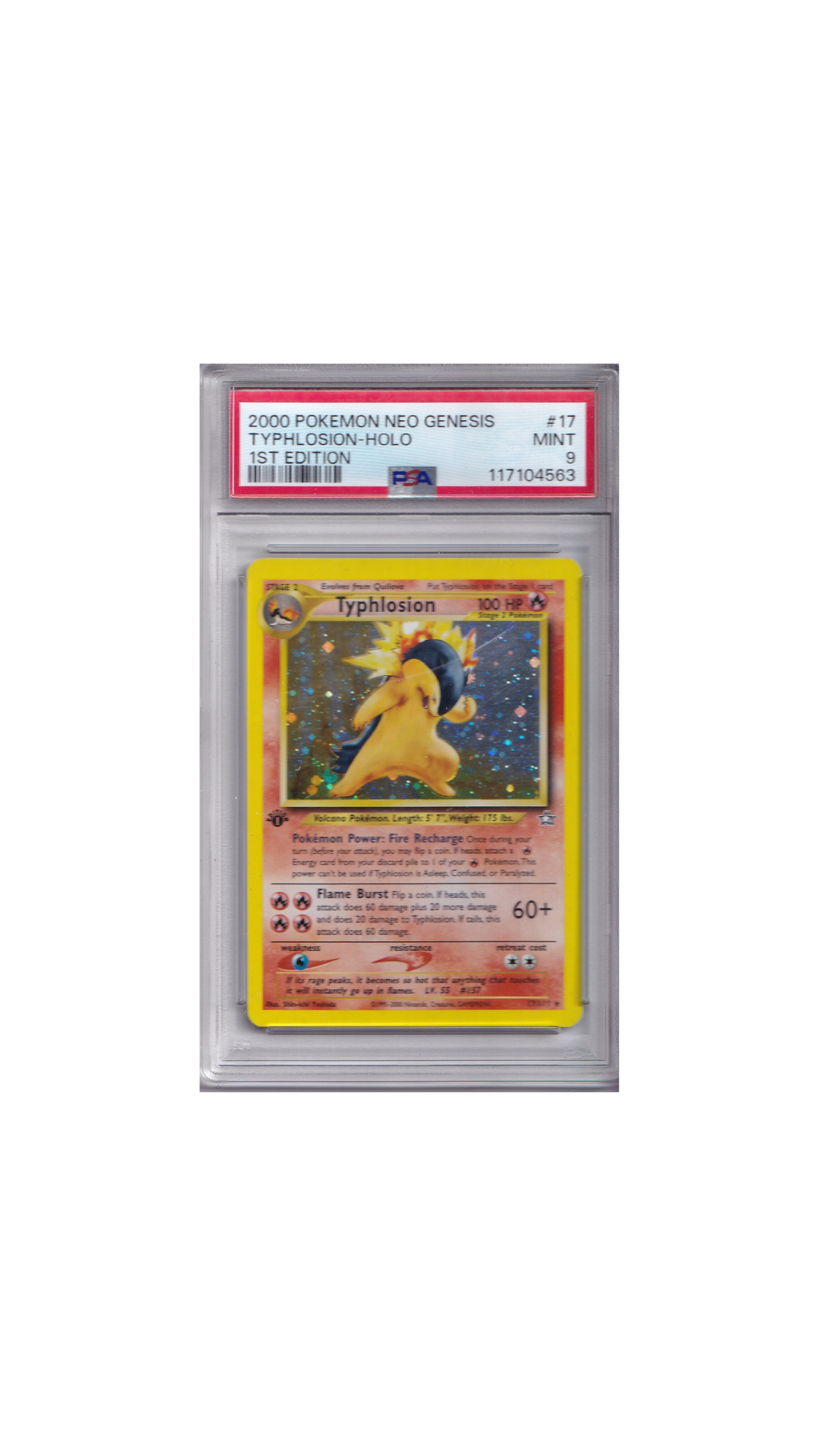 Neo Genesis #17 Typhlosion PSA 9