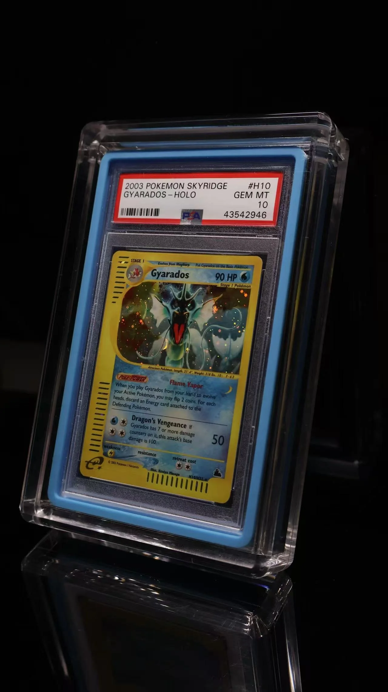 Skyridge #H10 Gyarados-HOLO PSA 10