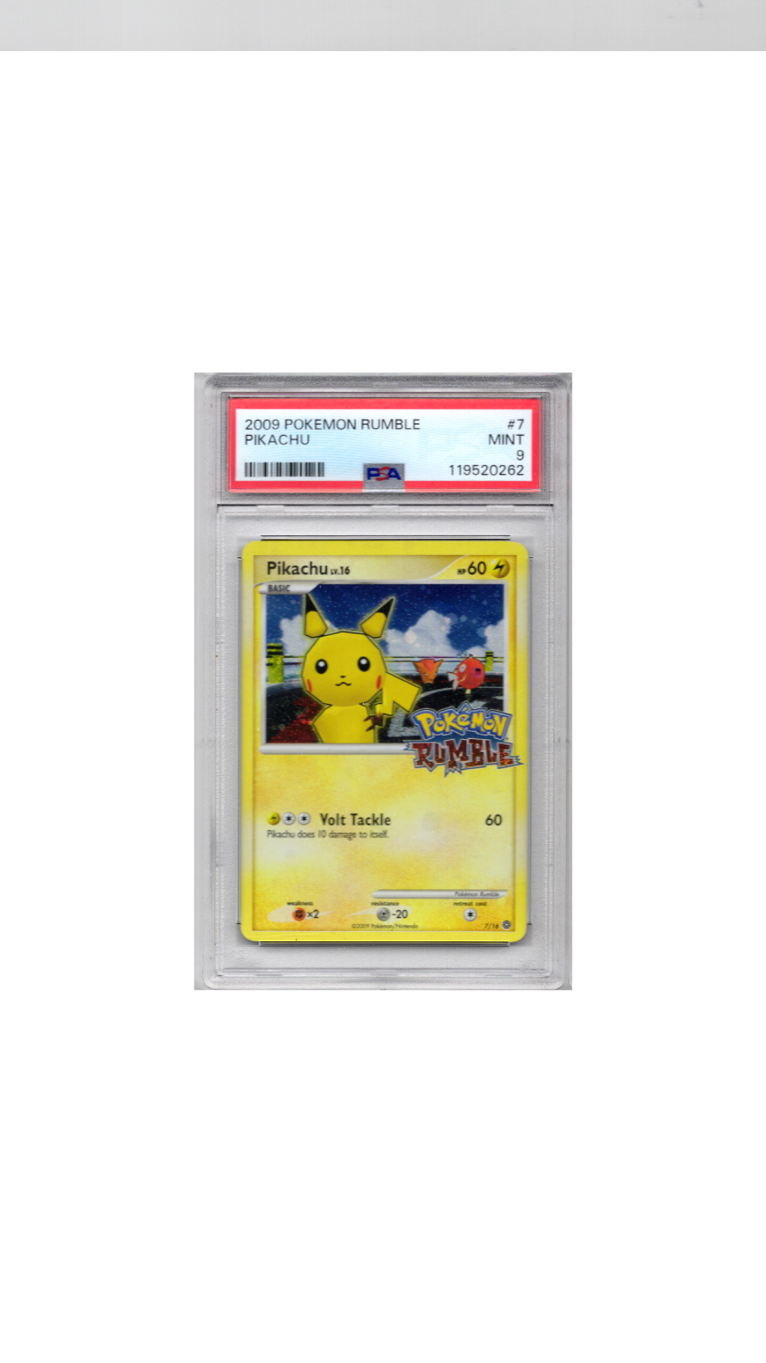 Pokemon Rumble #7 Pikachu PSA 9
