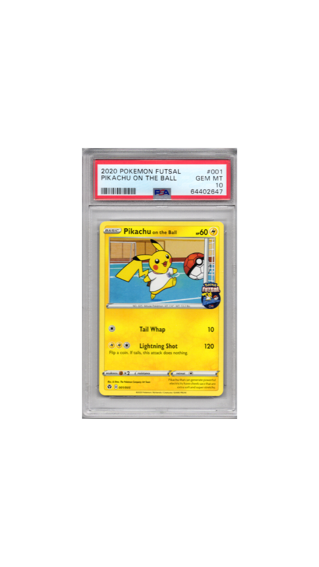 Pokemon Futsal Pikachu On The Ball PSA 10