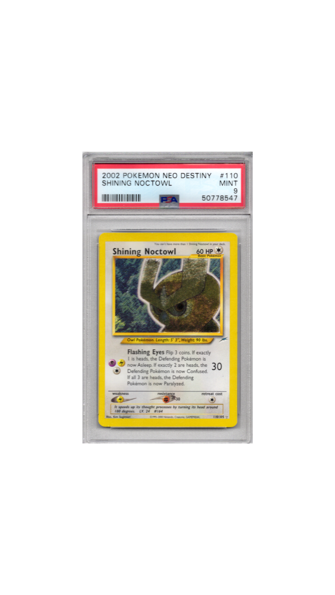 Neo Destiny Shining Noctowl PSA 9