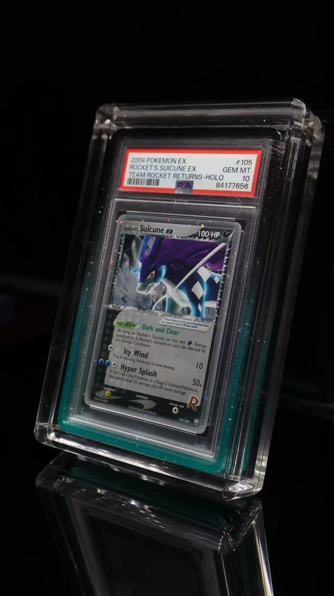 EX Team Rocket Returns #105 Rocket's Suicune-Holo PSA 10