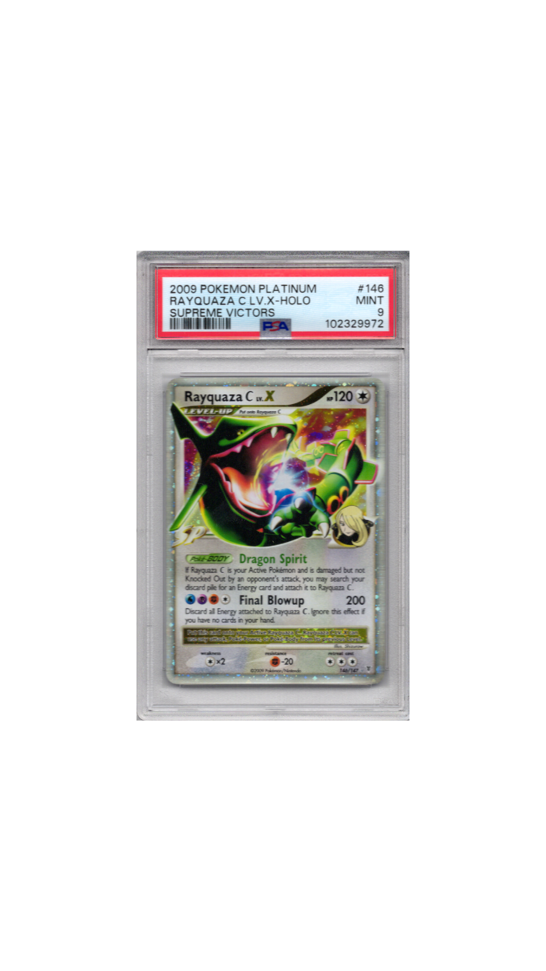 Supreme Victories Rayquaza LV.X PSA 9