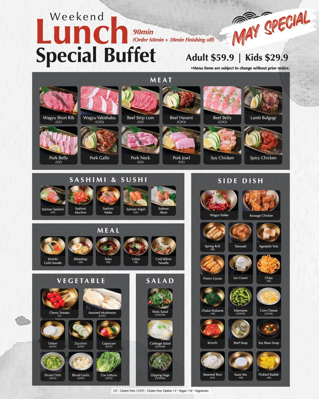 🌟 May Special is almost gone!

This is the final week to enjoy our May Special Lunch Buffet. Don't miss your chance to experience all your favourite dishes before it's gone.

Come in for lunch this week and see what everyone has been talking about!
