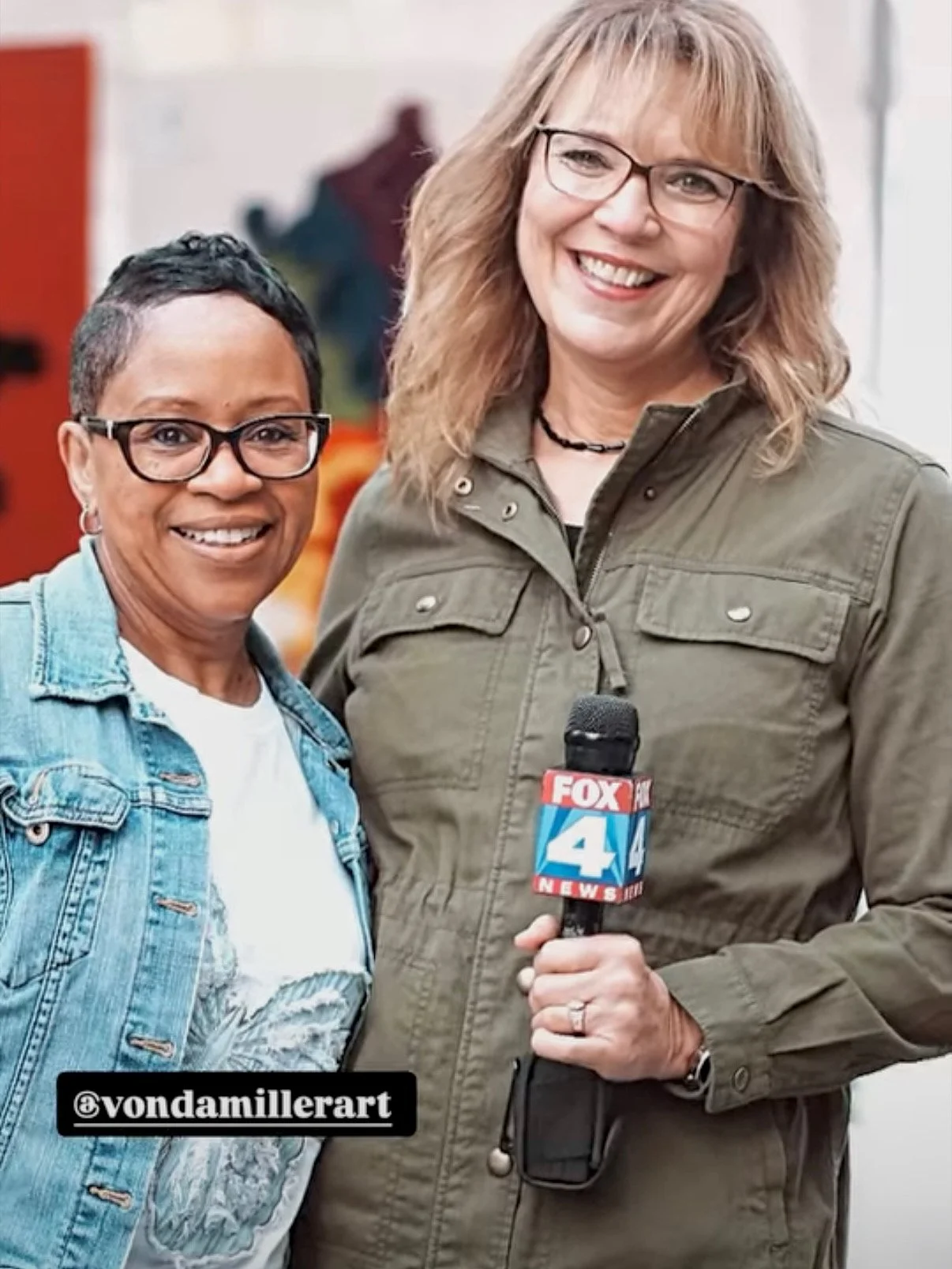 FOX 4 Weekend Morning Show interview with Carey Wickersham @ 2025 Art Westport