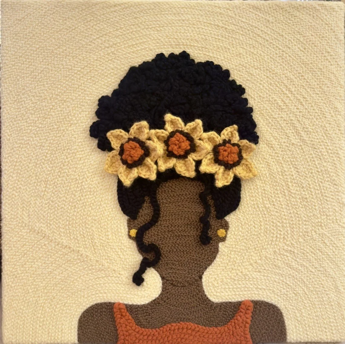 Sunflower Girl 1 - 24x24