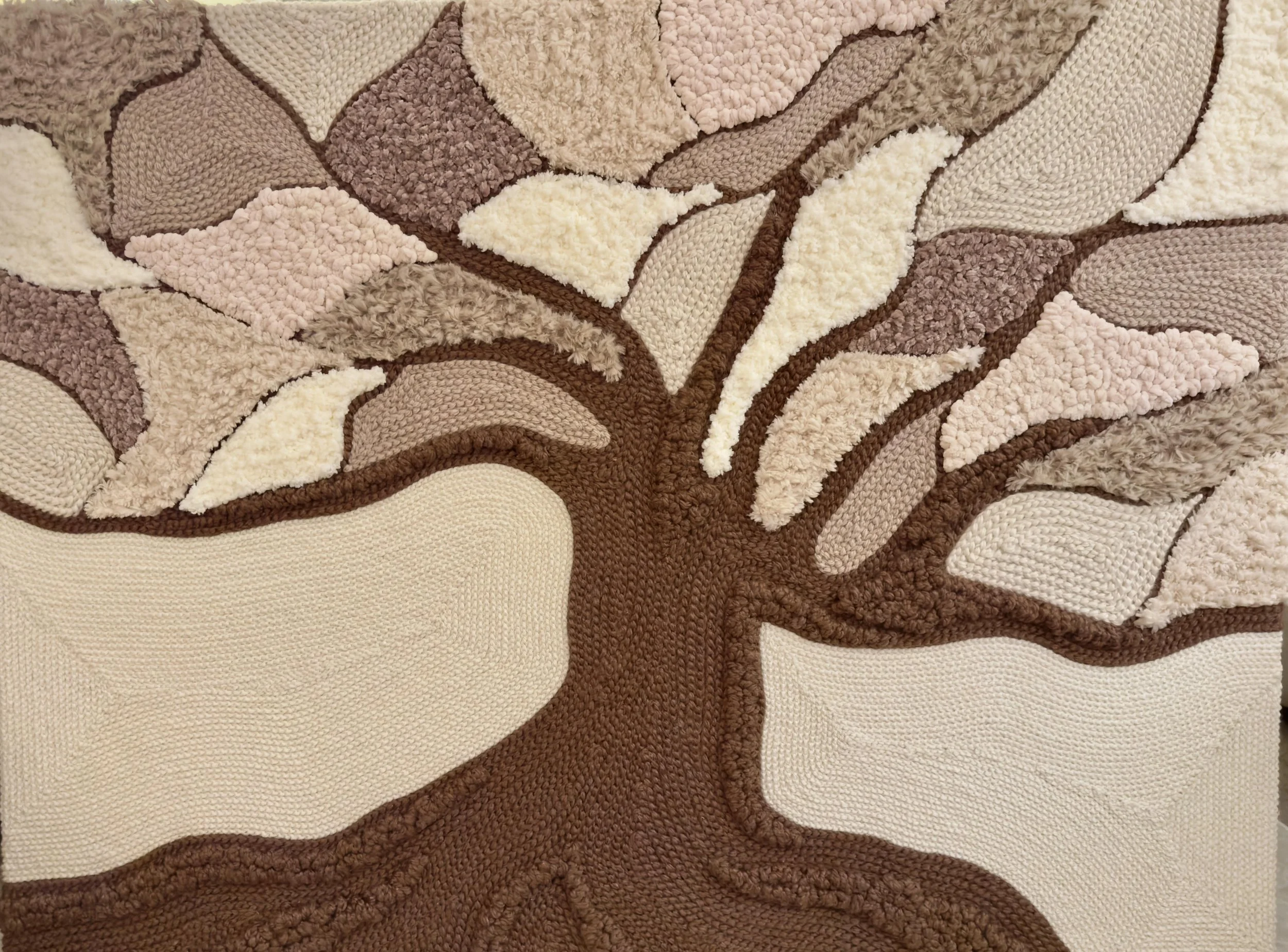Neutral Textured  - Tree 36x48