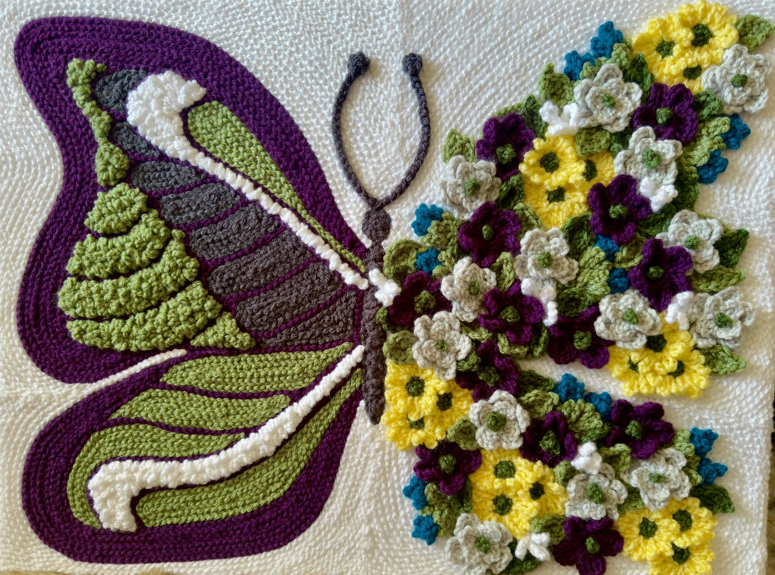 Purple Butterfly - 24x30