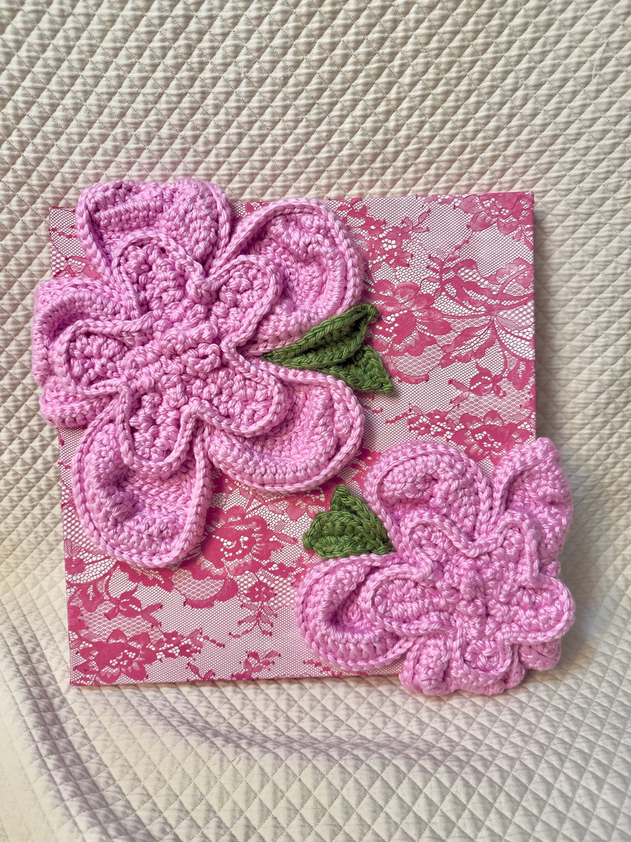 Pink Lace Flowers - 12x16
$200.00