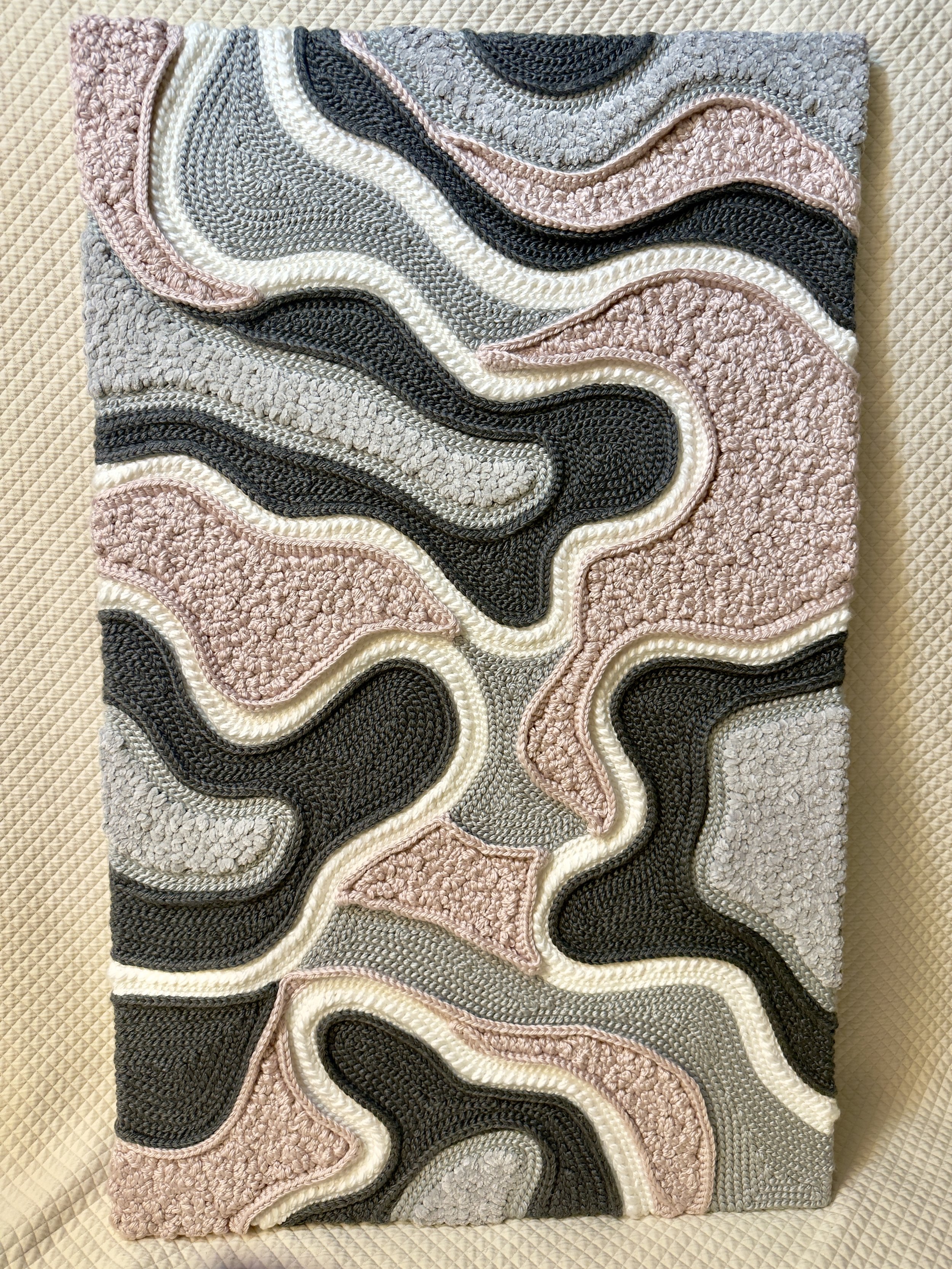 Pink and Grey Abstract - 30x48
$800.00