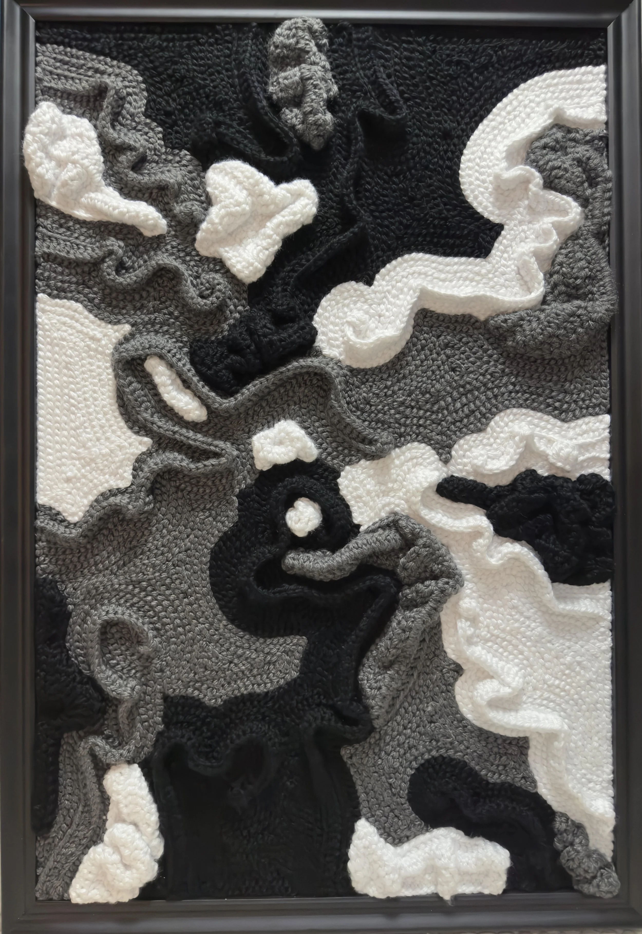 Black and White Framed Abstract 26x39
$600