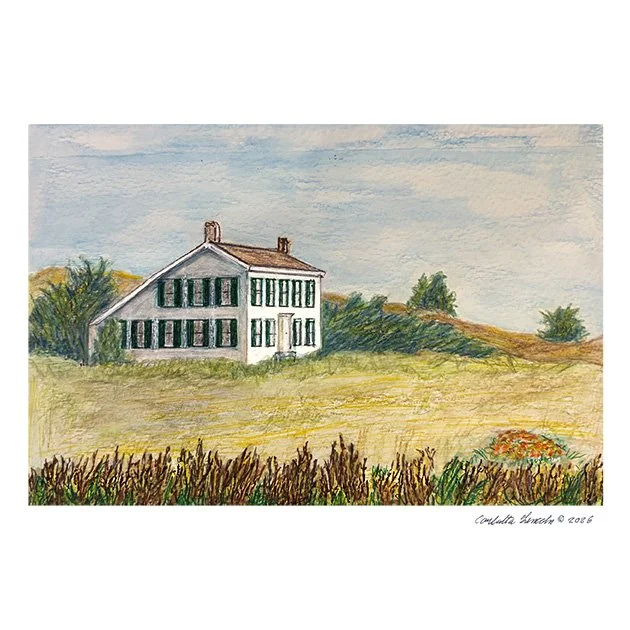 143. Johnston house in autumn, Half Moon Bay