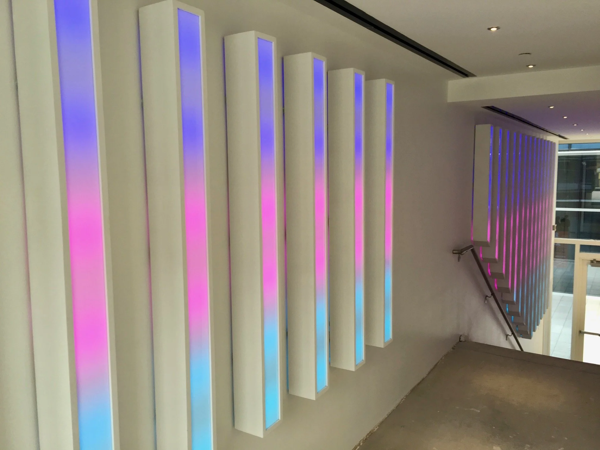 7 Brothers
wood, acrylic, paint, programmable led light

Hall Arts, Dallas Texas