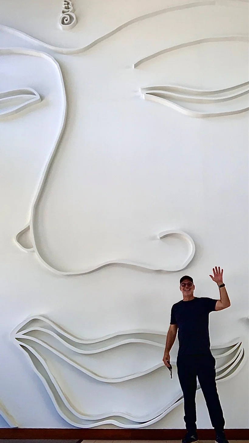 Buddha
Carved wood, paint
20 Ft x 25 FT x 4 inches
Emeryville California