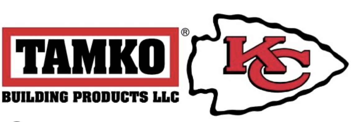 Tamko Building Products LLC logo with Kansas City Chiefs emblem