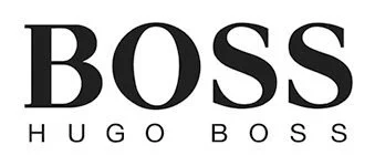 Hugo Boss logo in black text on a white background