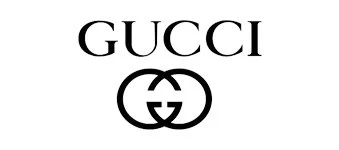 Gucci logo with text and interlocking G symbol