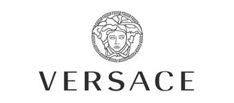 Versace logo featuring Medusa head and brand name