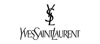 Yves Saint Laurent logo with stylized text and emblem