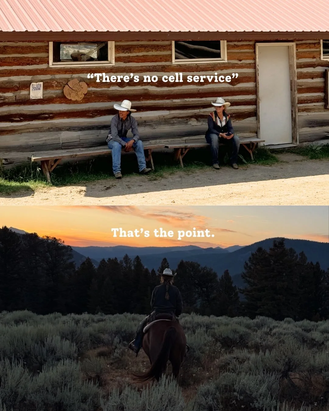 That's the point. 

#320guestranch #bigsky #montana #guestranch #thatsthepoint