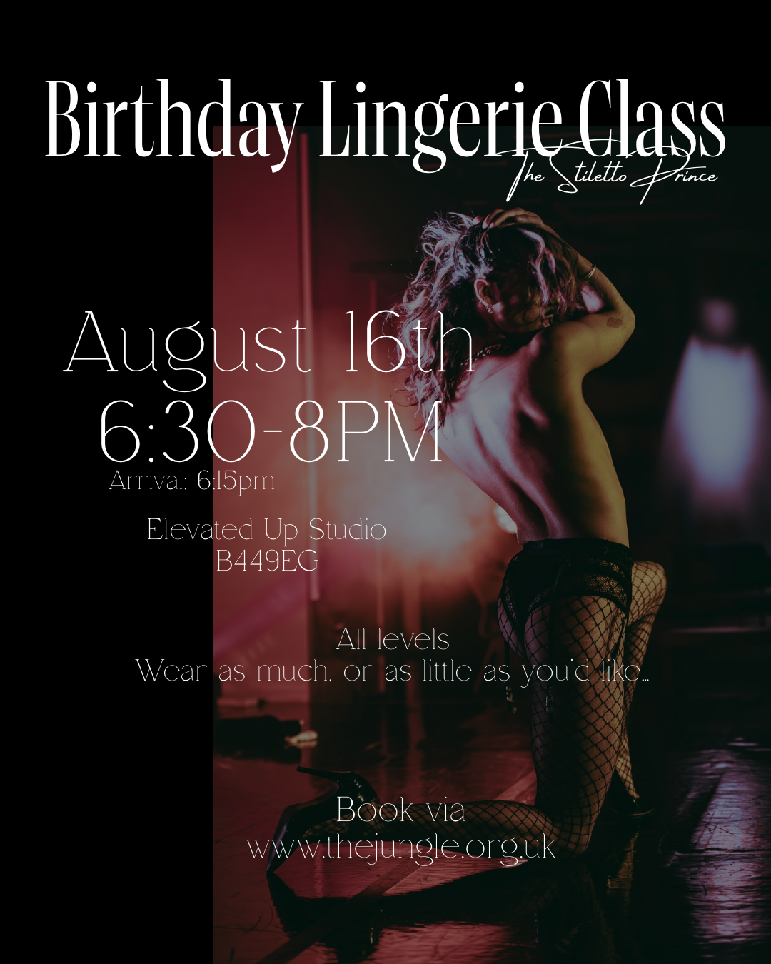 Birthday Lingerie Class with The Stiletto Prince