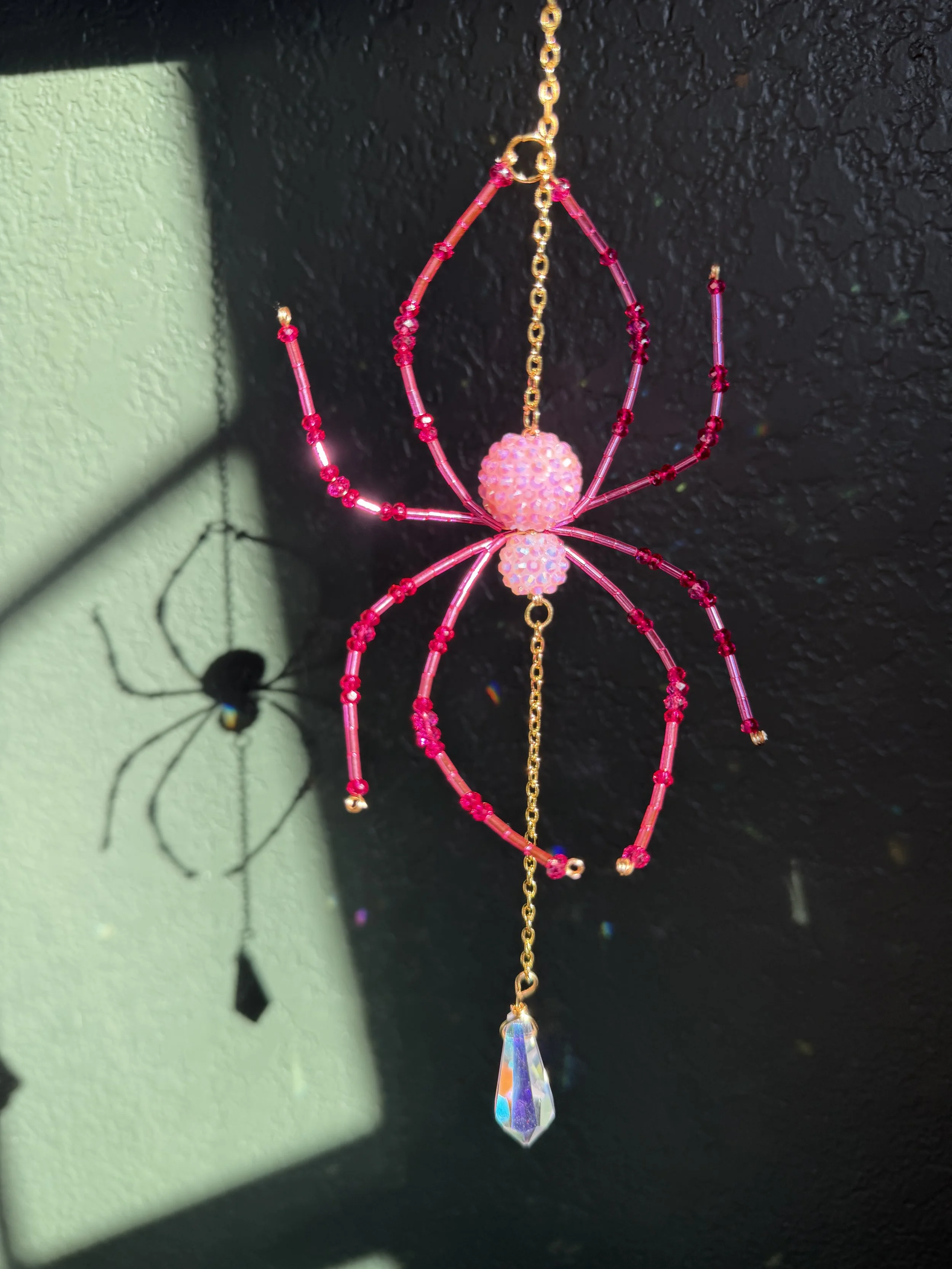 Electric Blossom Spider Suncatcher