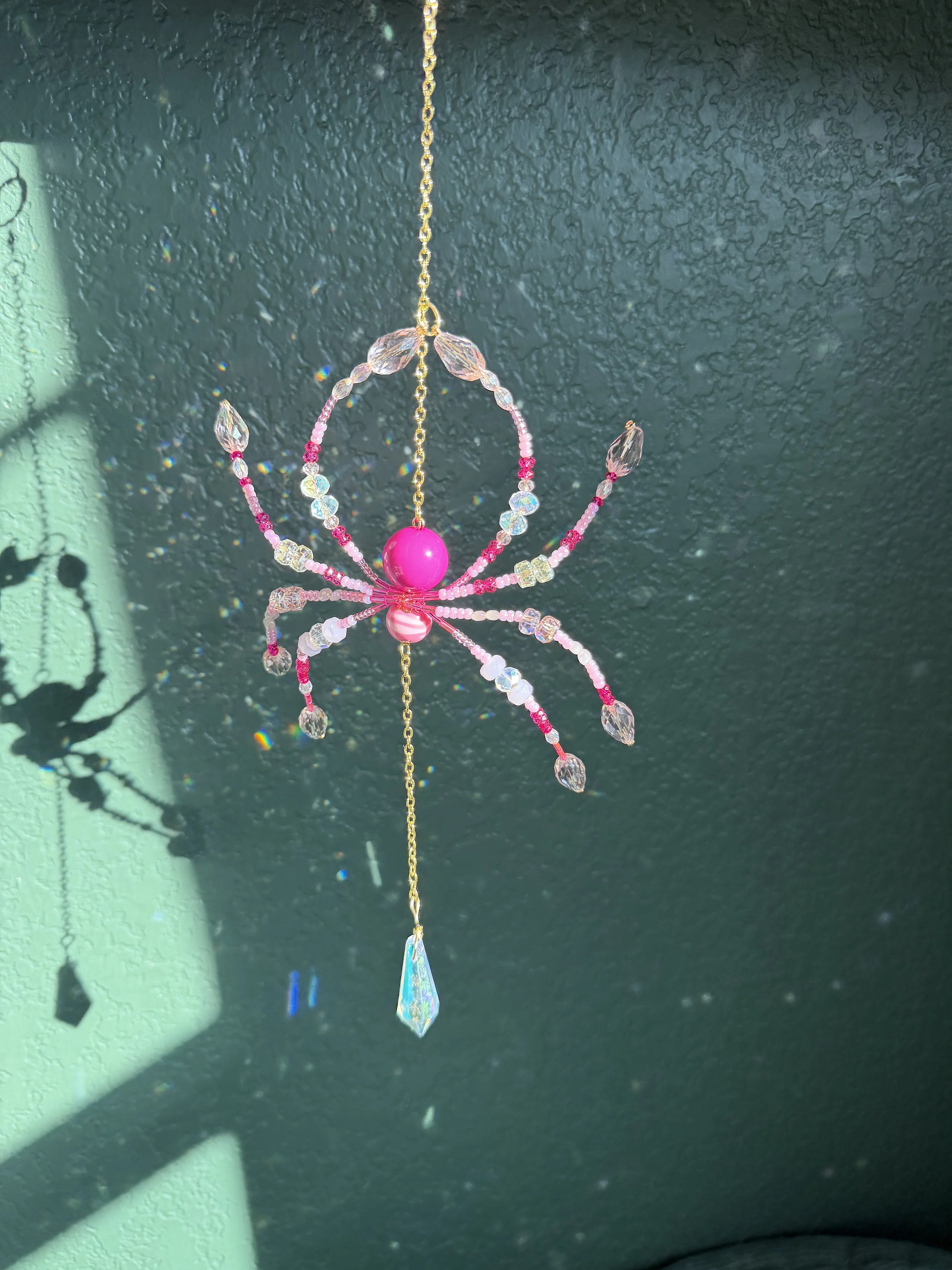 Pink Venom Spider Suncatcher