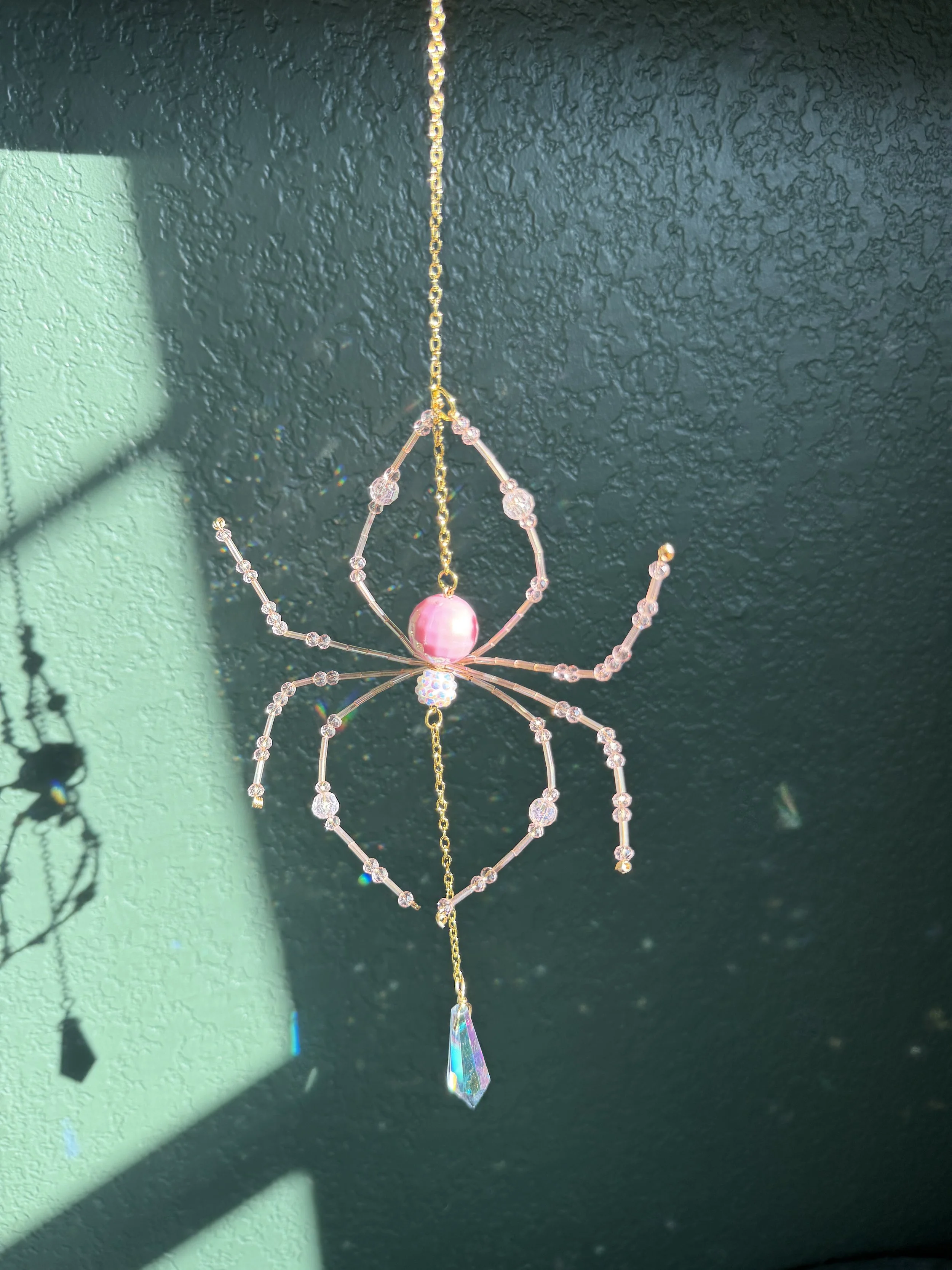 Blushmoon Weaver Spider Suncatcher