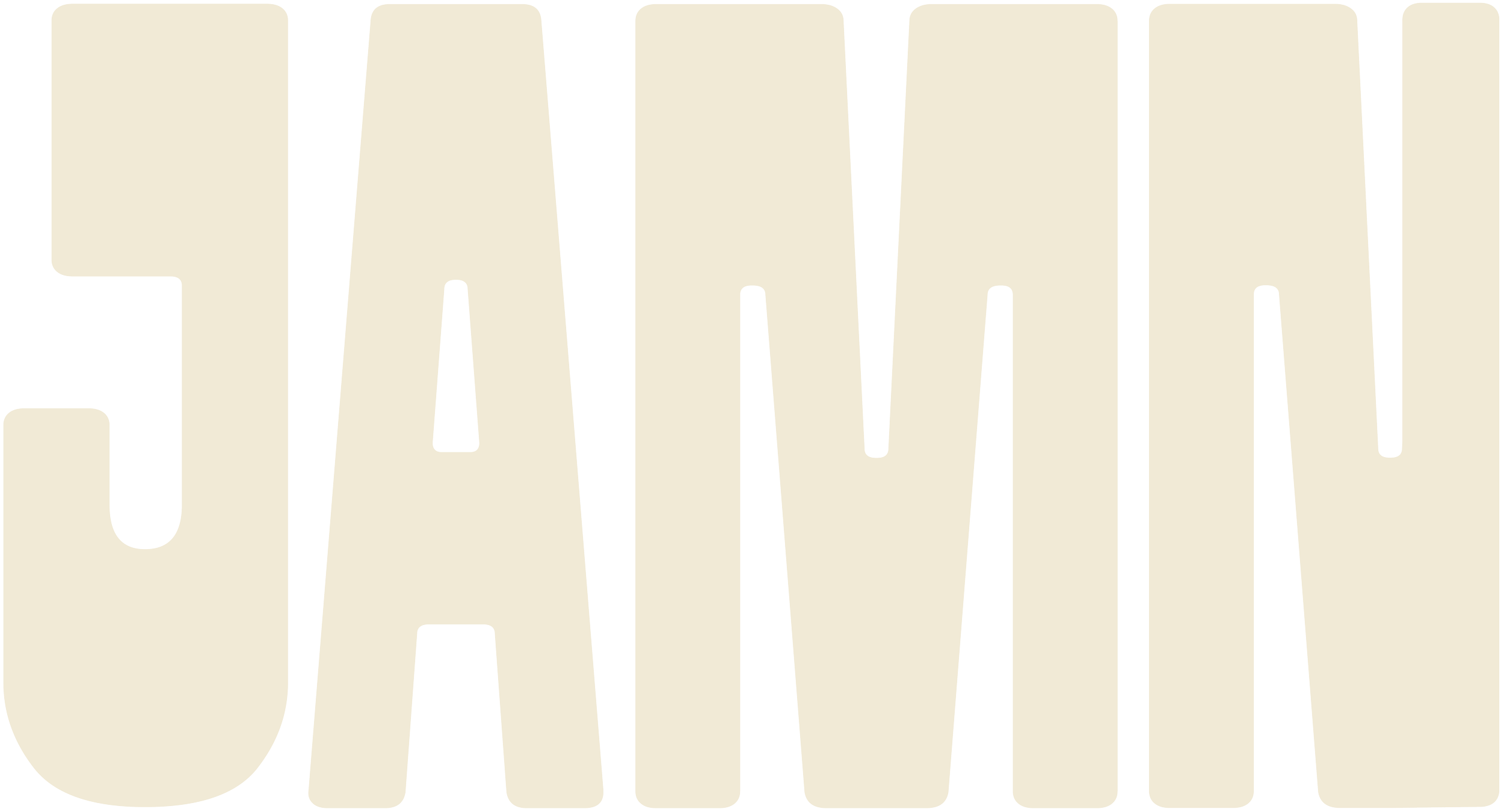 Bold capital letters spelling out the word "JAM" in a beige color on a black background.