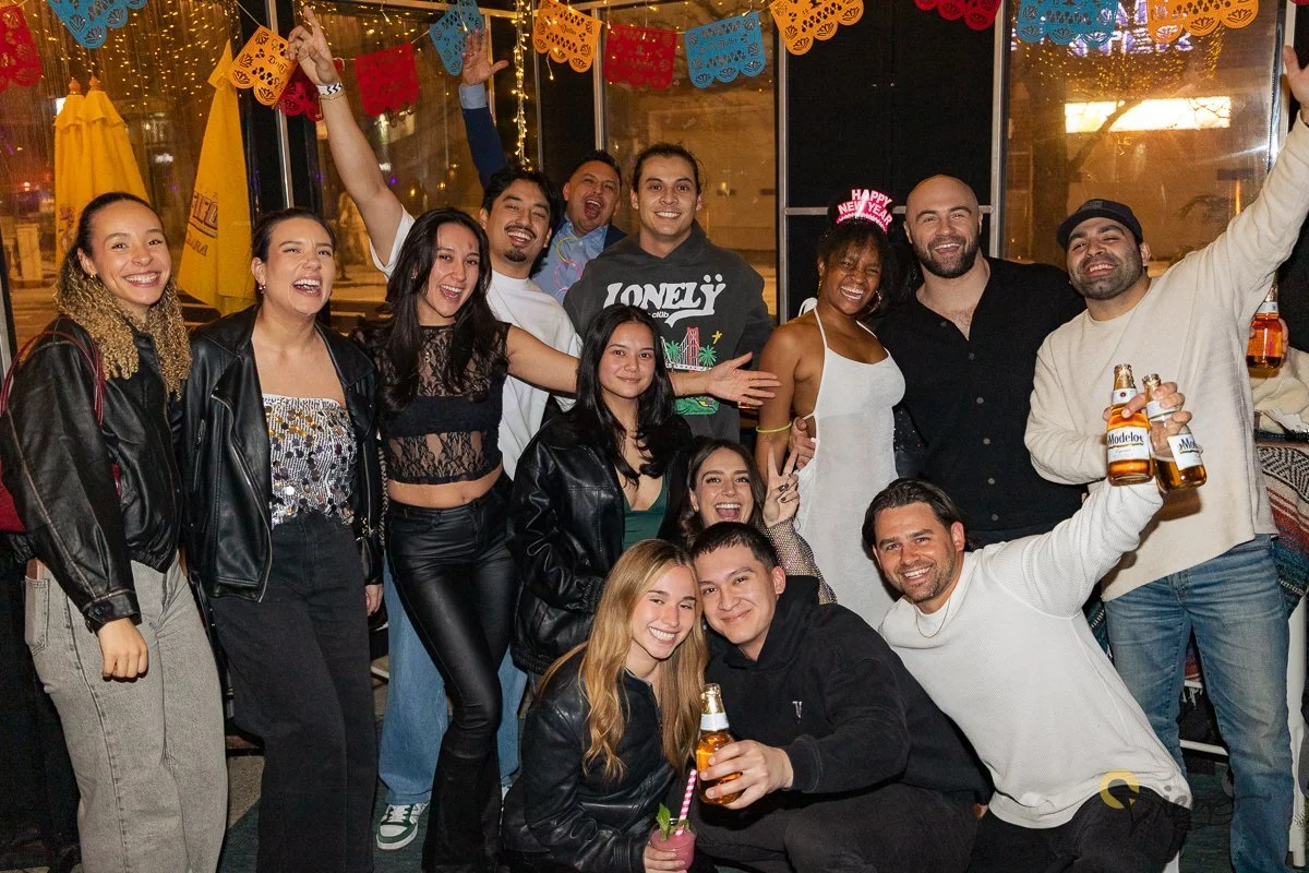 A corporate happy hour group at Diego
