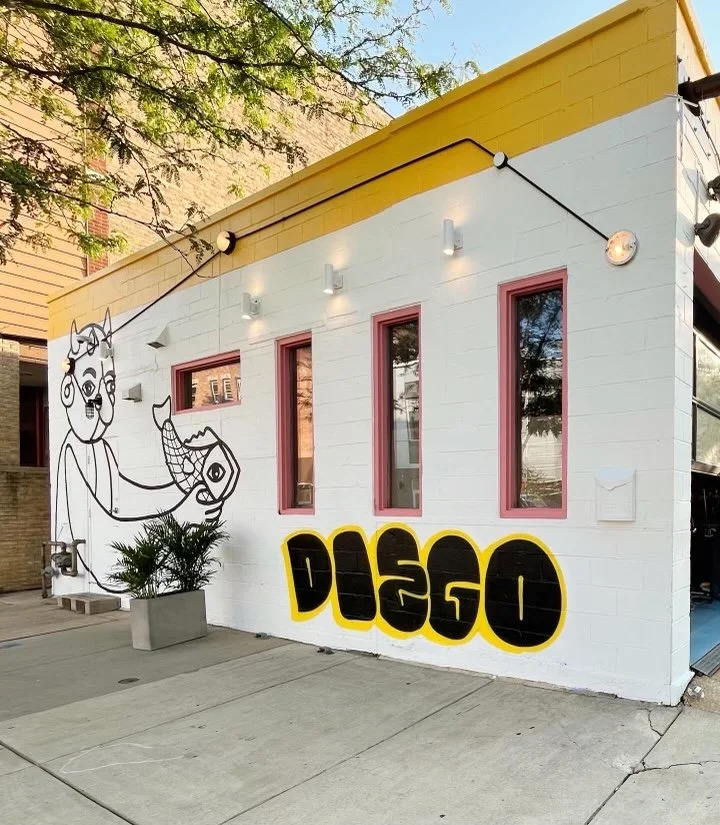 Mural on the Diego exterior