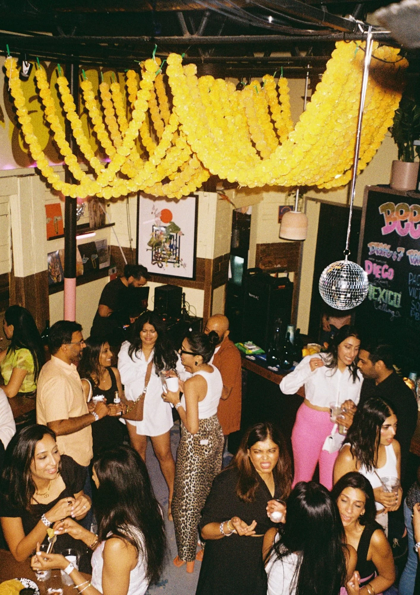 A full house at a private party inside Diego