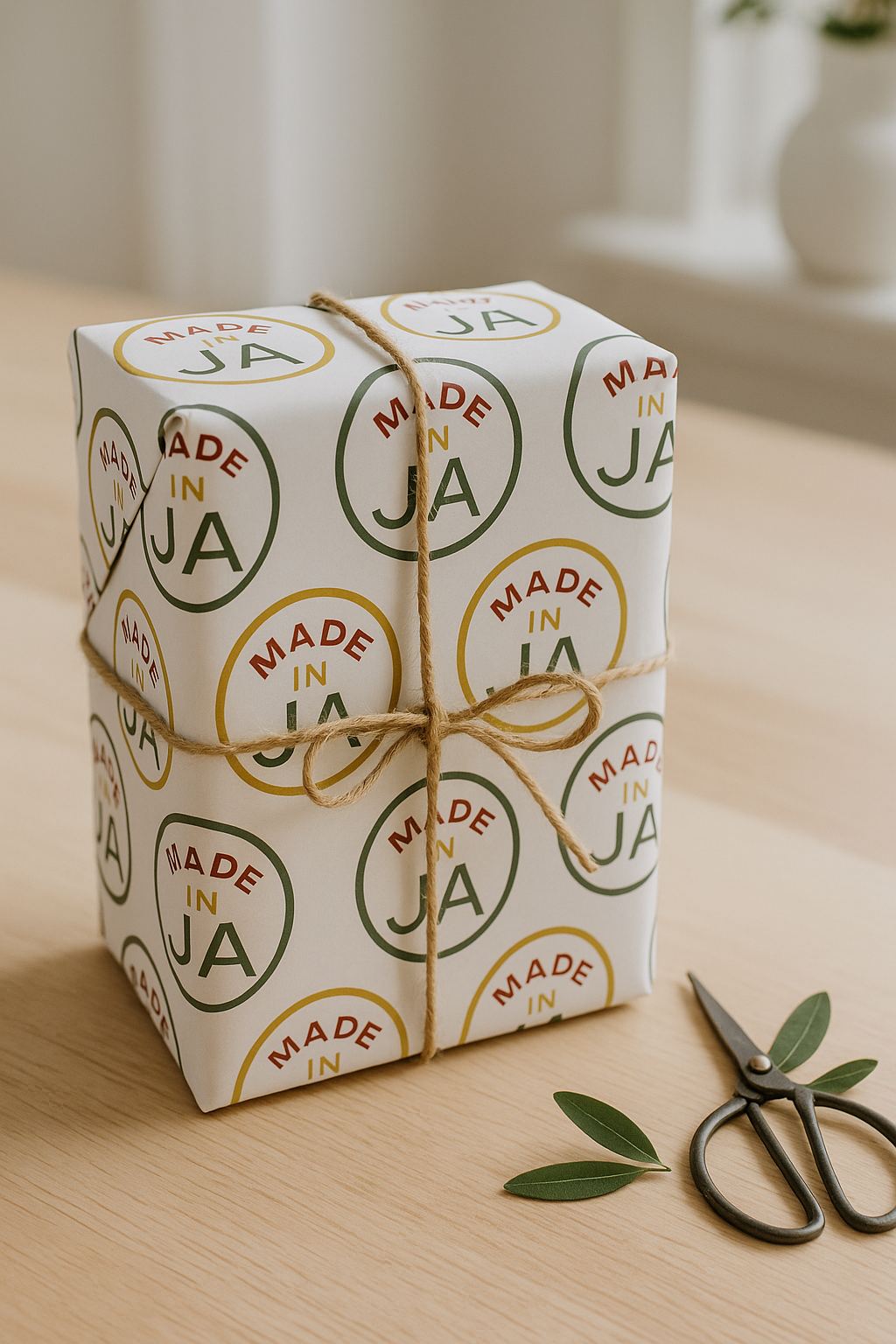 Made in JA Wrapping Paper