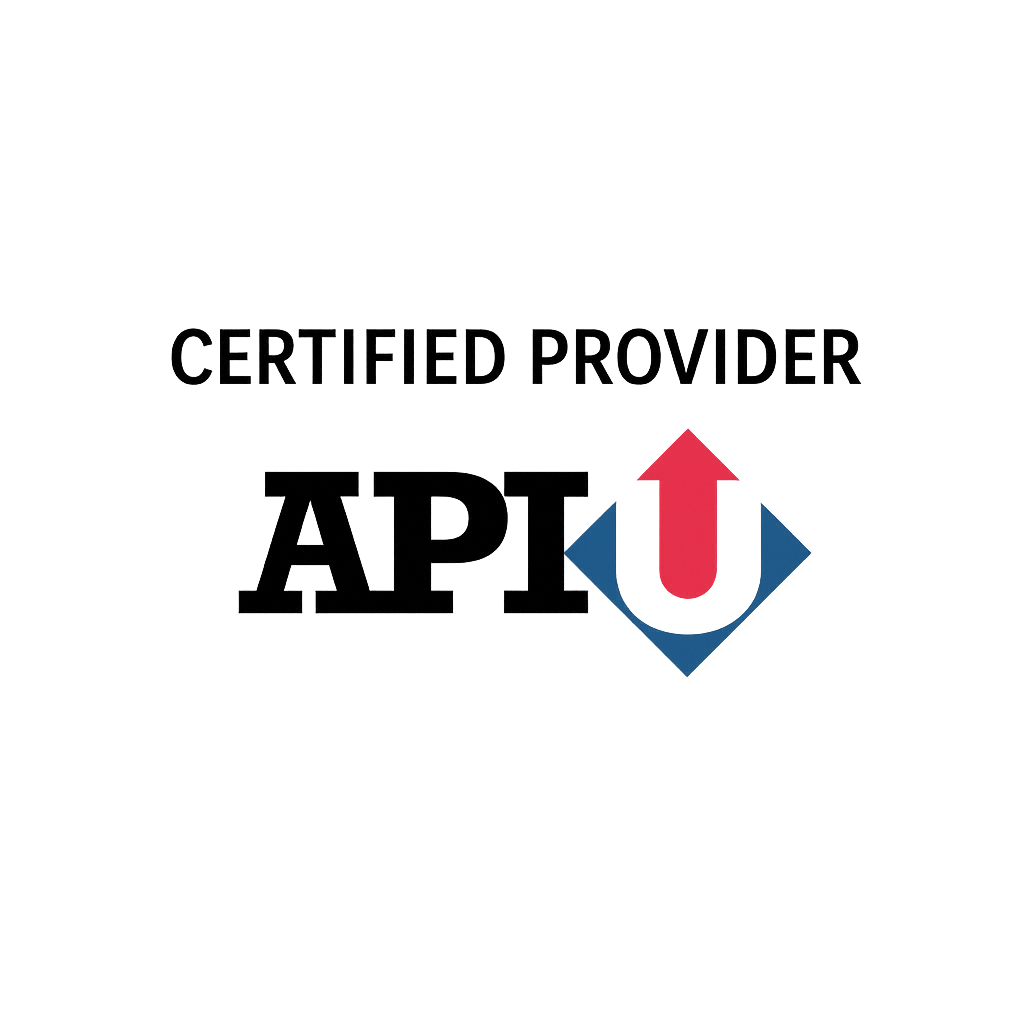 Logo for an automotive repair certification program, featuring the words 'Sponsored by,' 'Certified Provider,' and 'ASE,' with a red shield and a blue arrow pointing upward.