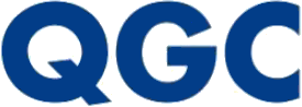 QGQ logo in bold blue letters on a white background.