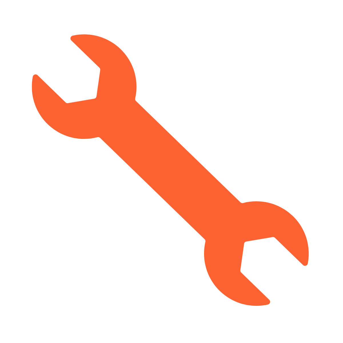 Icon of an orange wrench.