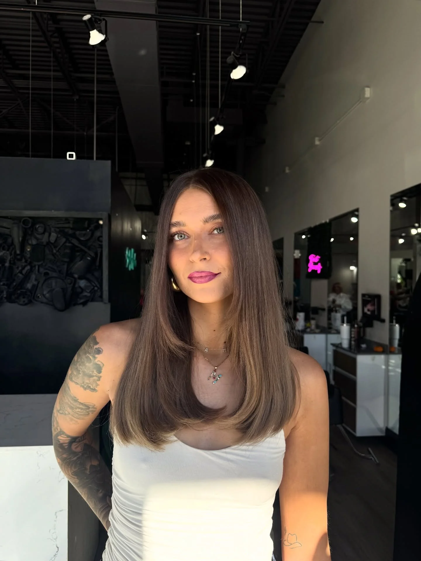 a moment for this color 😮&zwj;💨😮&zwj;💨😮&zwj;💨 

#denverhairstylist #denverhairsalon #denvercustomcolor #denverbrunette #fallhairtrends #denver