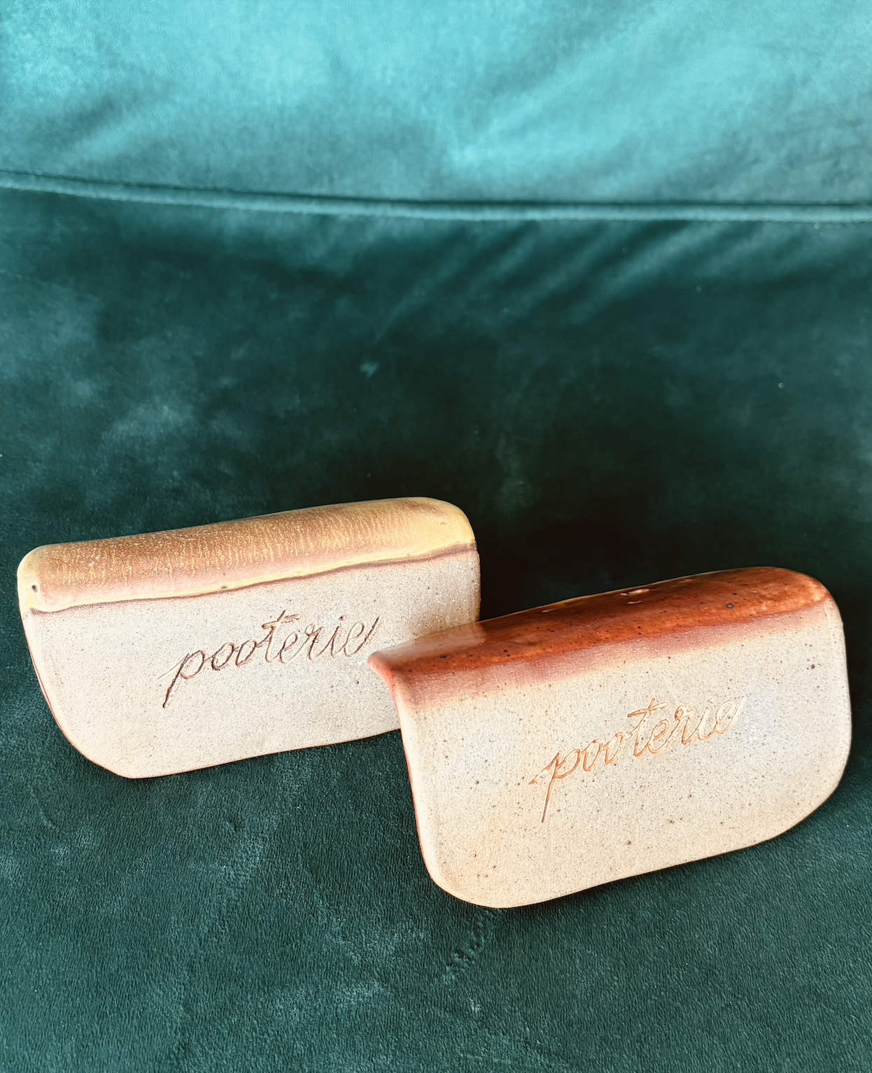 custom-ceramic-business-card-holder-bottom-view-brown-stoneware.png