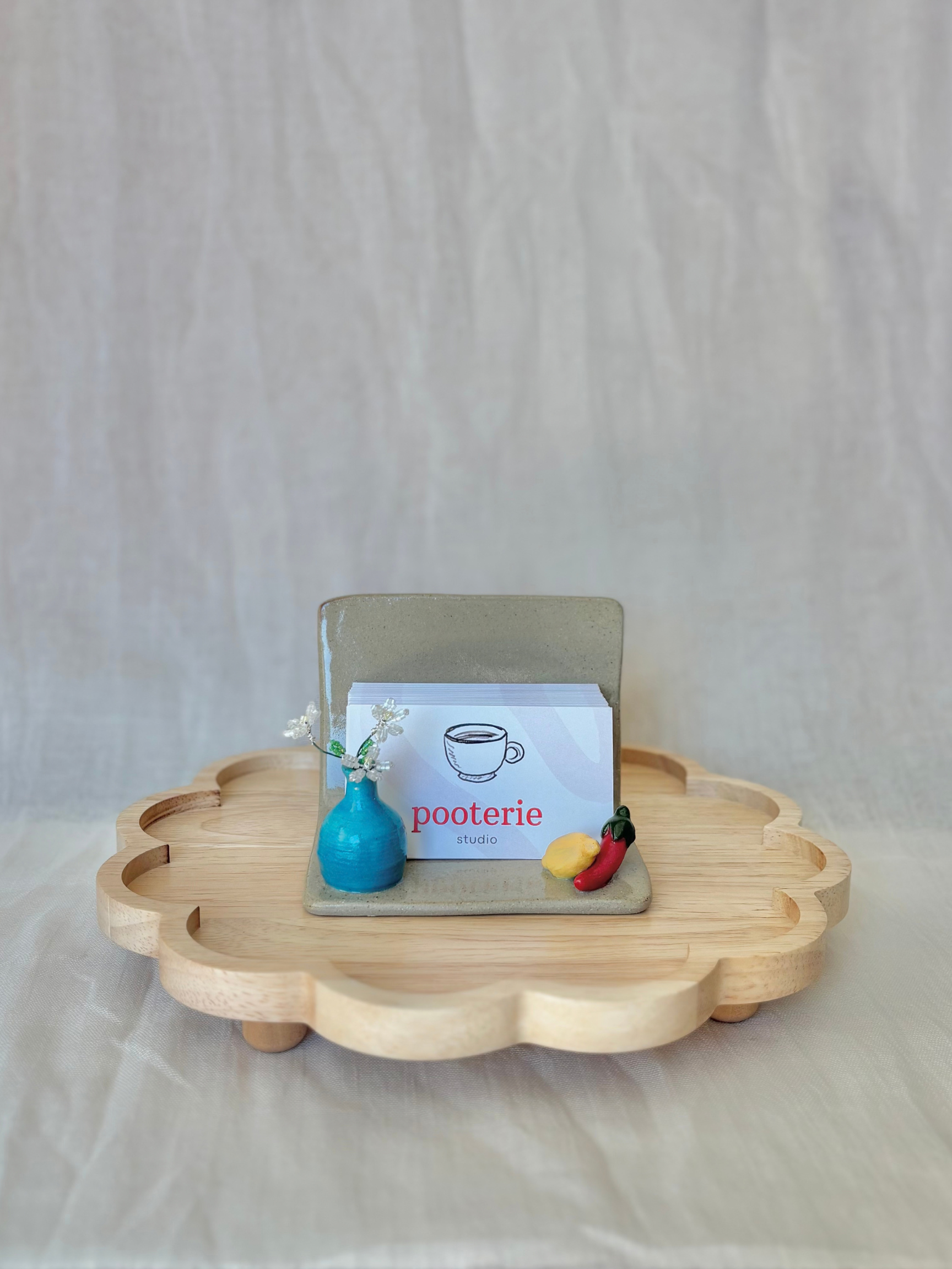 z(WAITLIST) Custom Ceramic Business Card Holder