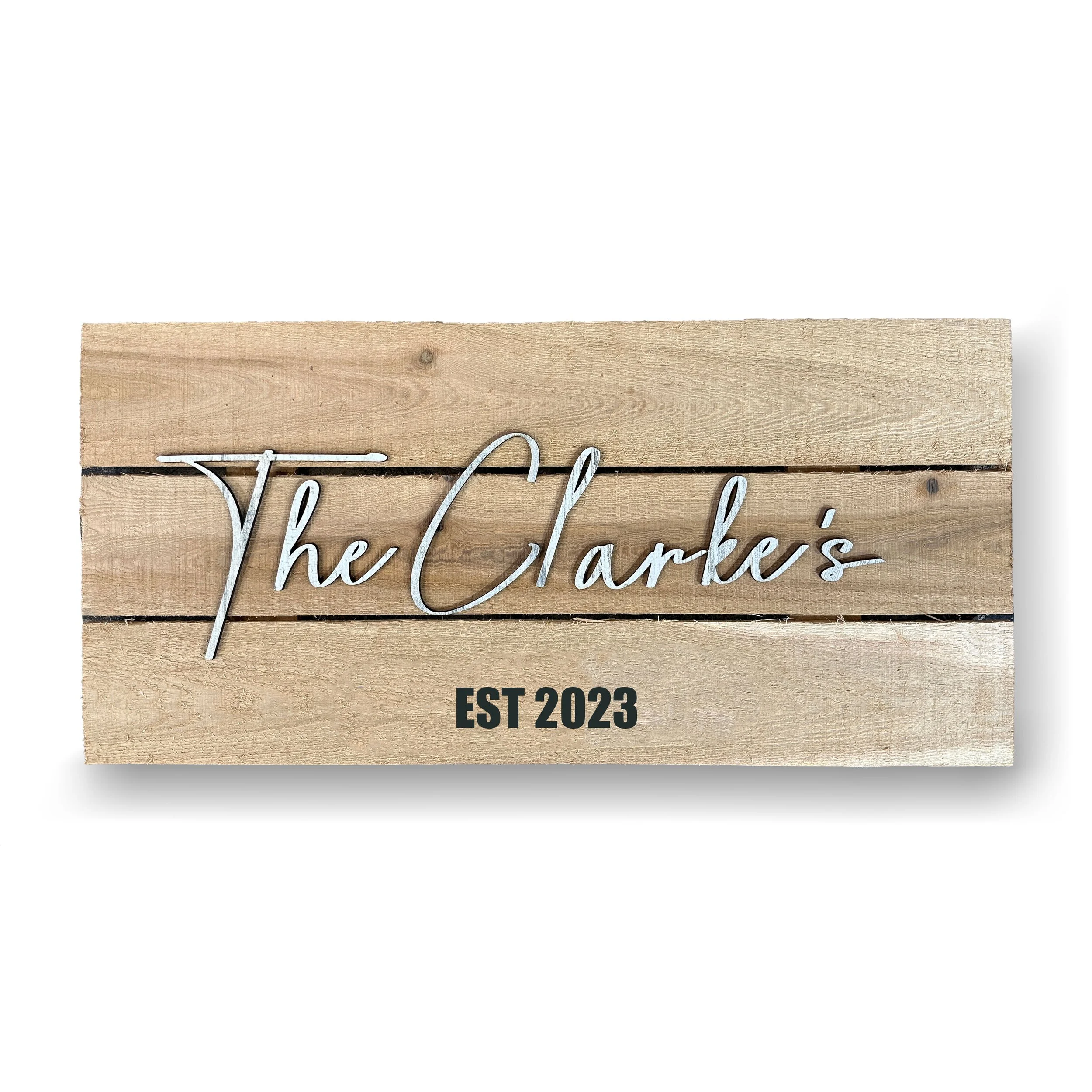 Customized Laser Cut Hanging Sign