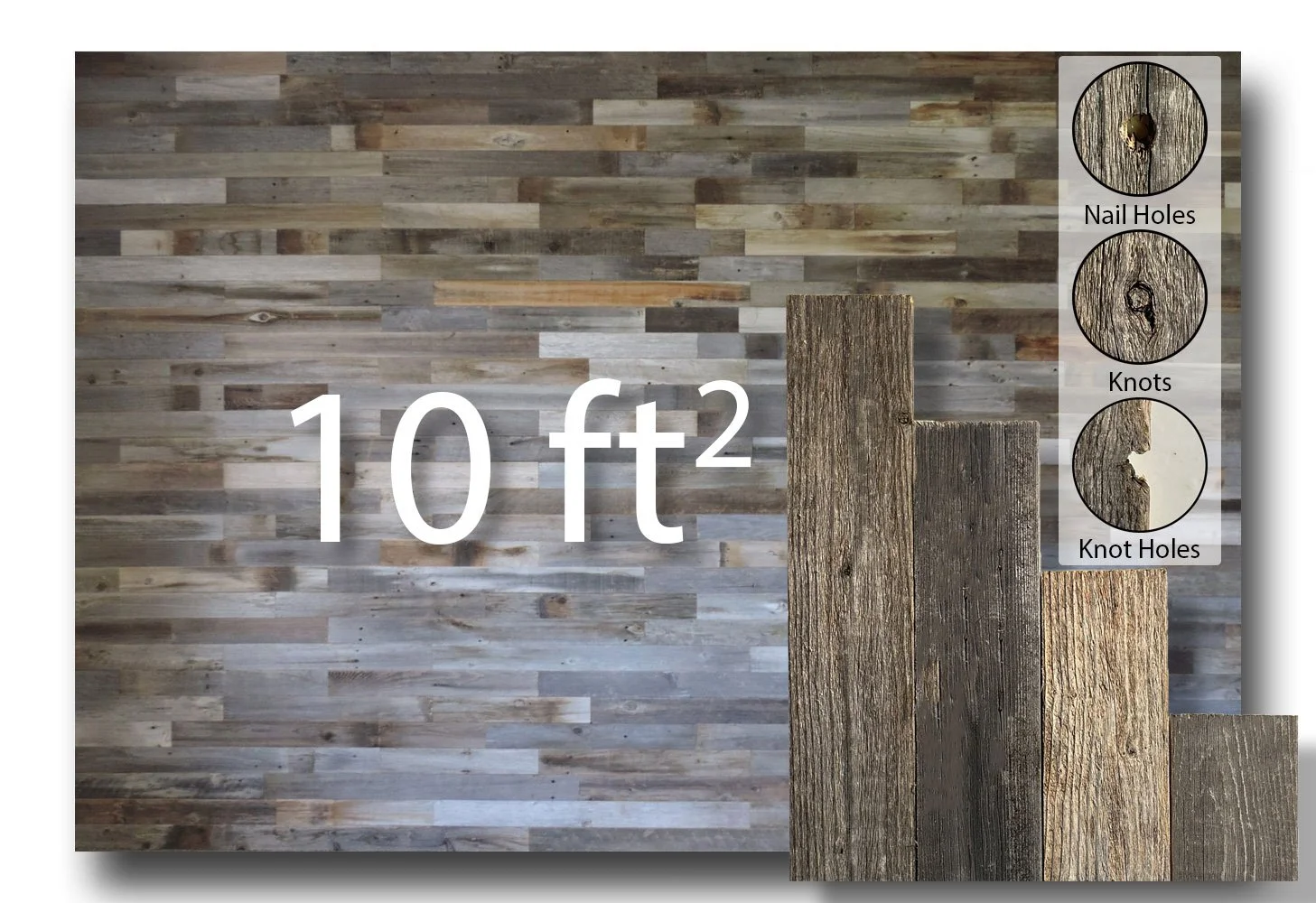 Rustic Farmhouse Barnwood Wall Planks