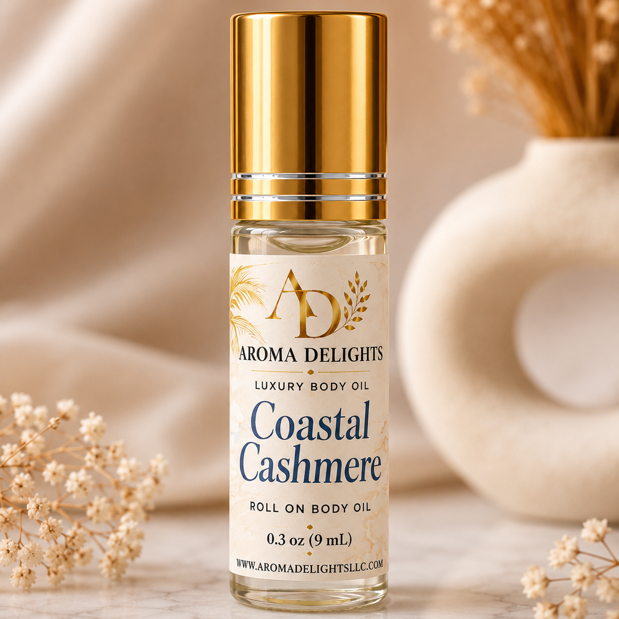 Coastal Cashmere Luxury Roll-On Body Oil