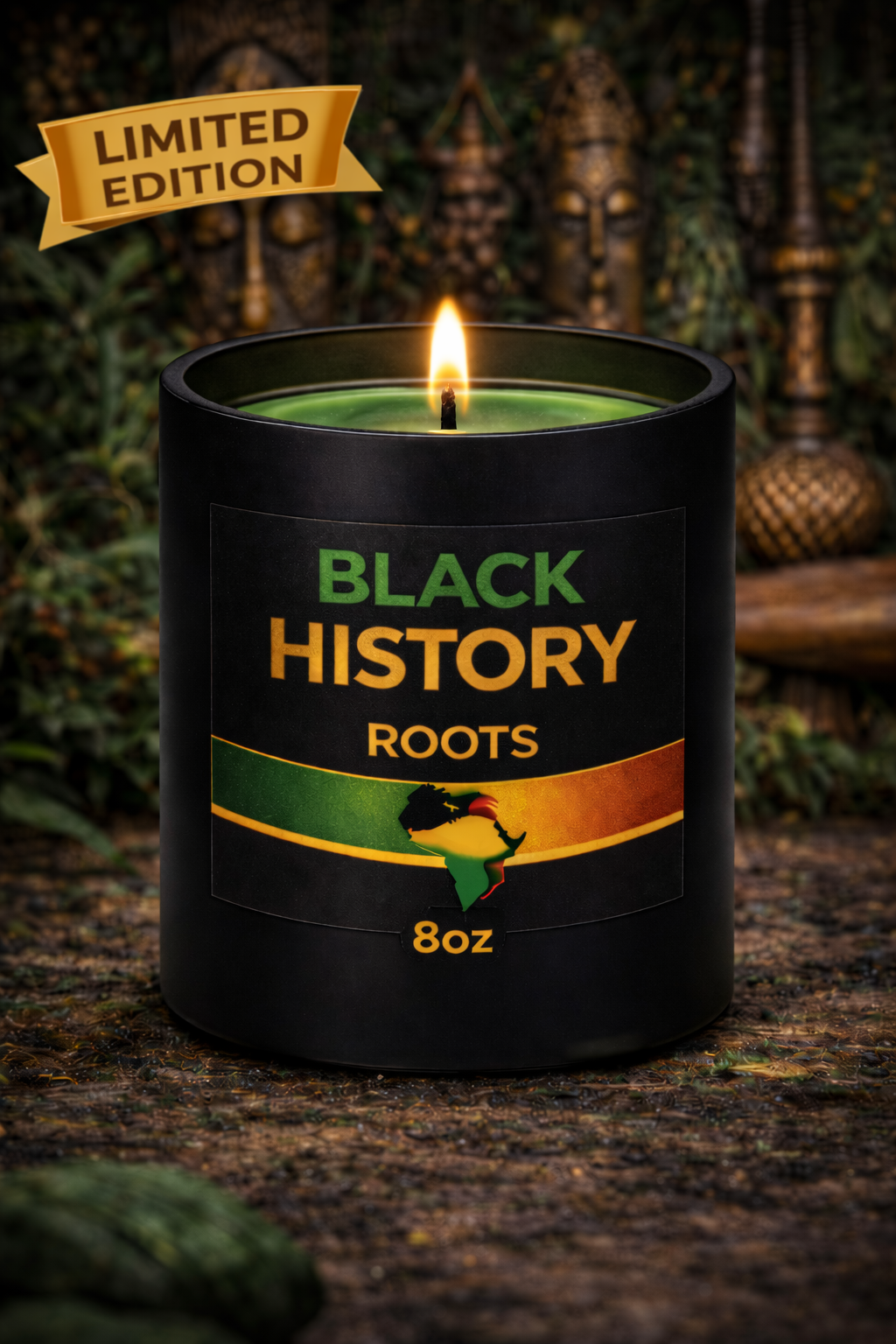 Black History Month Roots Candle
