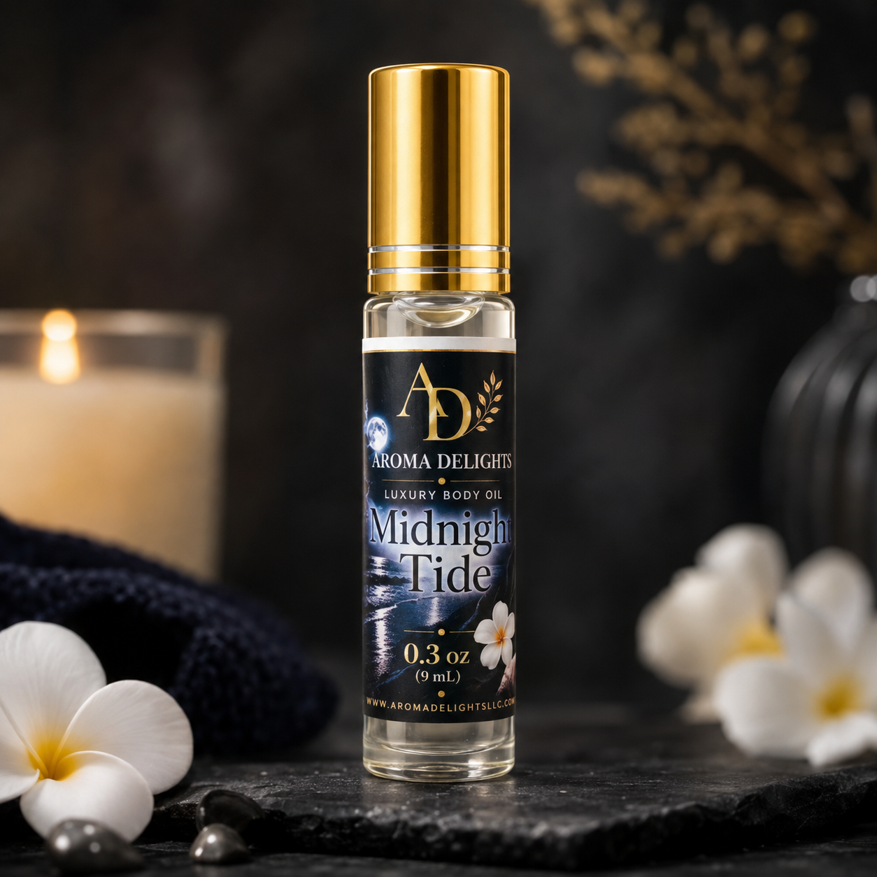 Midnight Tide Luxury Roll-On Body Oil