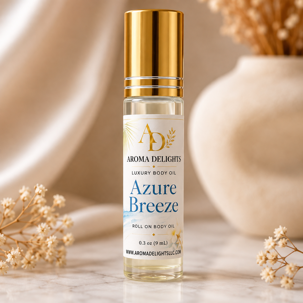 Azure Breeze Luxury Roll-On Body Oil