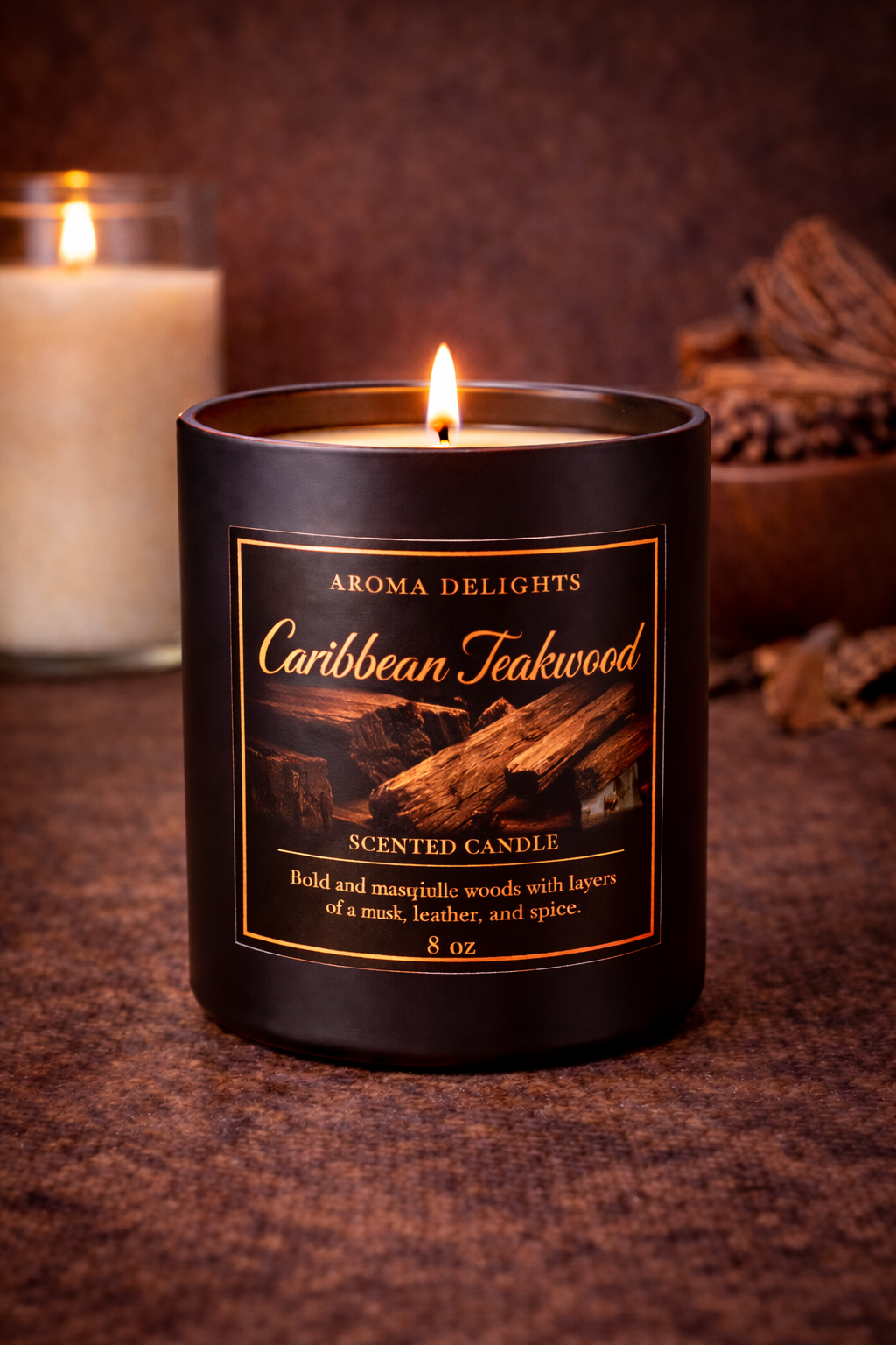 Caribbean Teakwood Soy Candle
