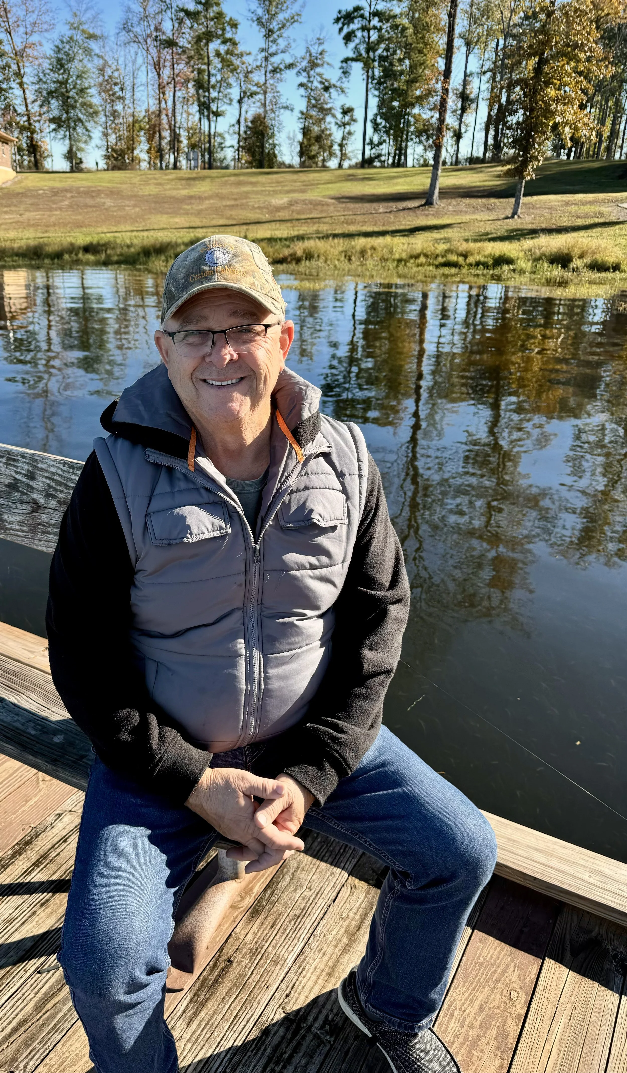 A lakeside picture of Garry Dexter Goynes, candidate for mayor of Glenmora, Louisiana. #goynesformayor #glenmora #cenla #vote2026 #goodforglenmora