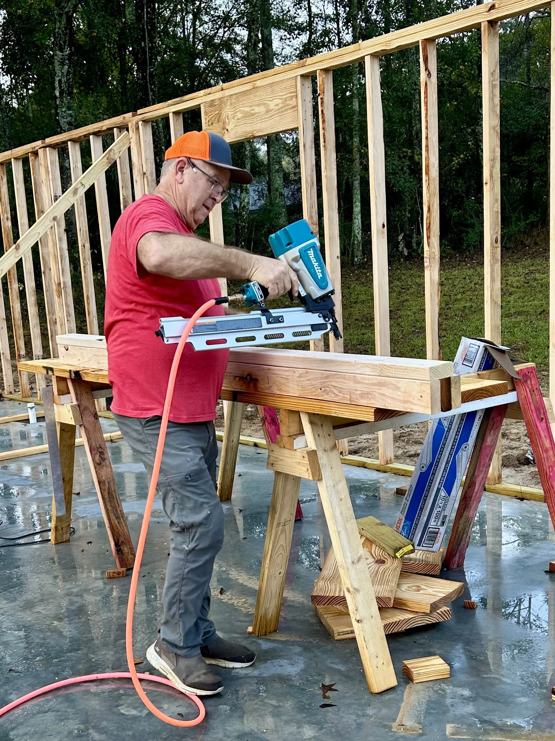 A photo of Garry Dexter Goynes, candidate for mayor of Glenmora, Louisiana, as he remodels his house. #goynesformayor #glenmora #cenla #vote2026 #goodforglenmora