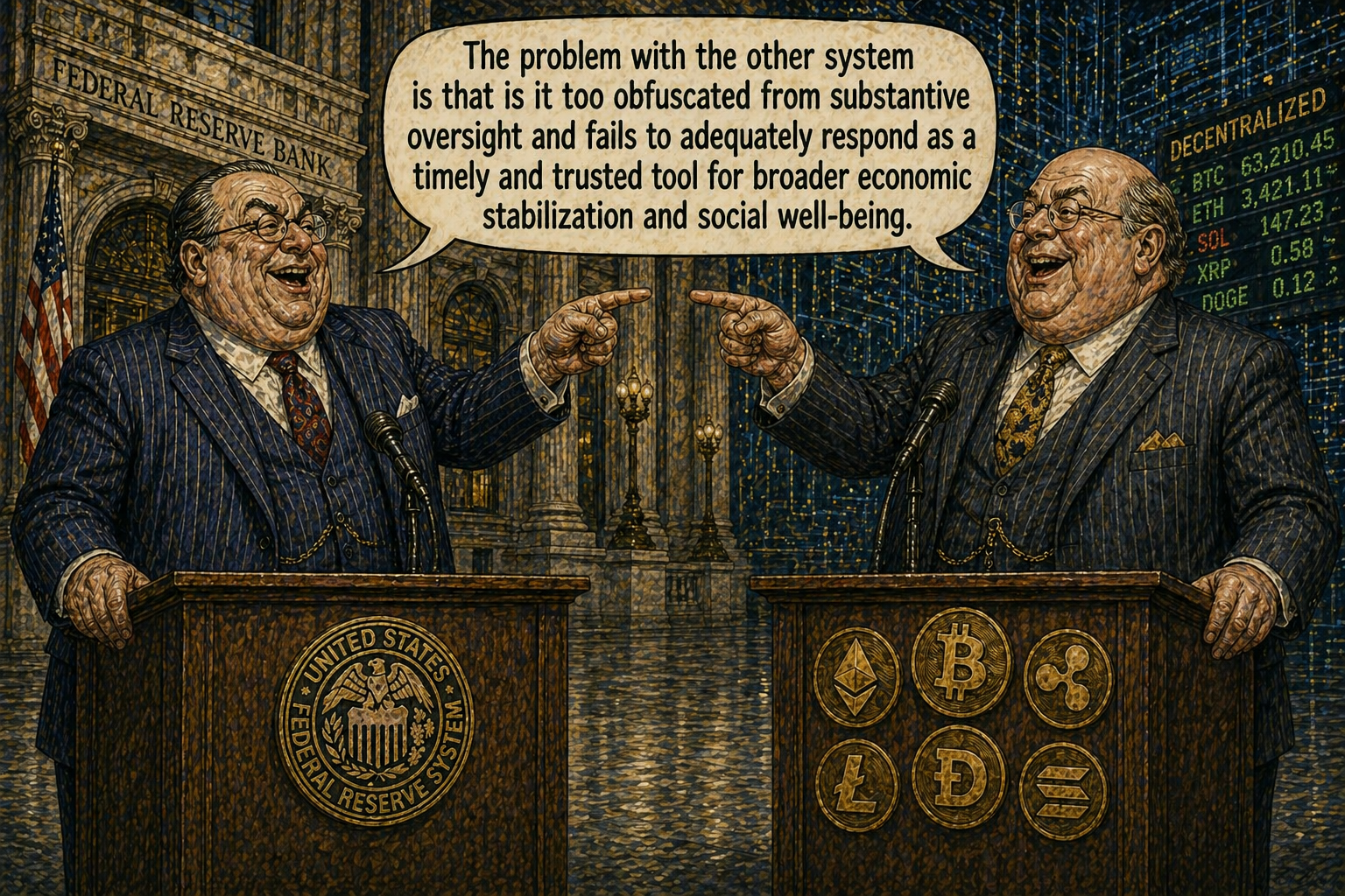 The false war between “old money” and “freedom money.”