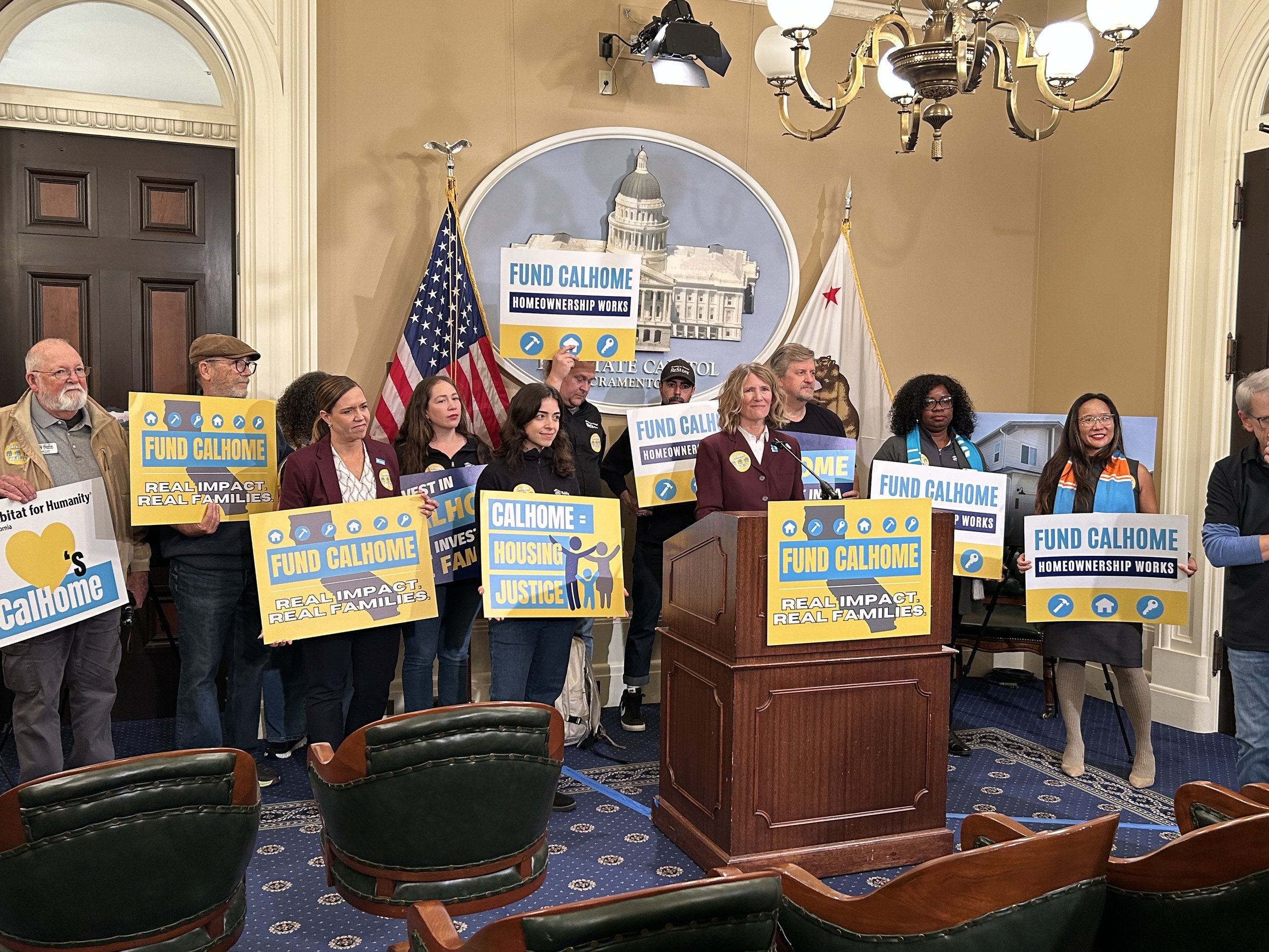 Habitat California Holds Press Rally for CalHome Funding